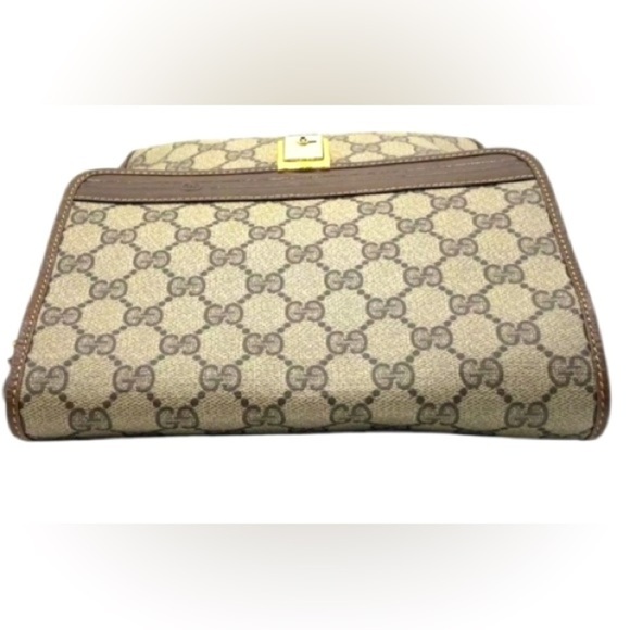 GUCCI GG Supreme Leather Crossbody w/Gold Tone Hardware and Key, Authentic. EUC - Picture 3 of 16